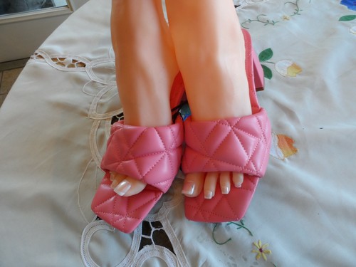Mules zara rosa trapuntato - zara,