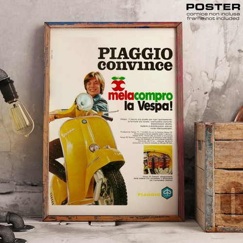 Poster locandina vintage vespa - locandina,