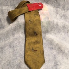 Cravatta 100% seta oro con