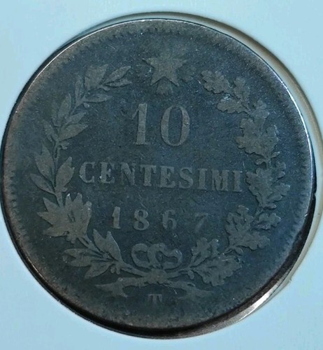 Italia centesimi 1867 t - centesimi,
