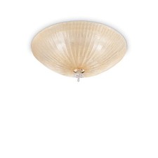 Glass Plafoniera With 3 Lights