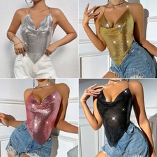 Canottiera donna lucida con