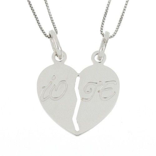 Broken heart pendant with - broken,