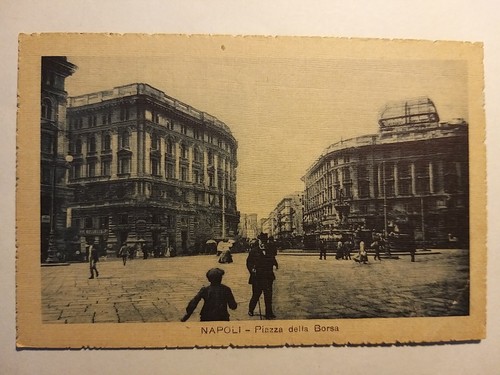 Napoli piazza della - napoli, borsa.