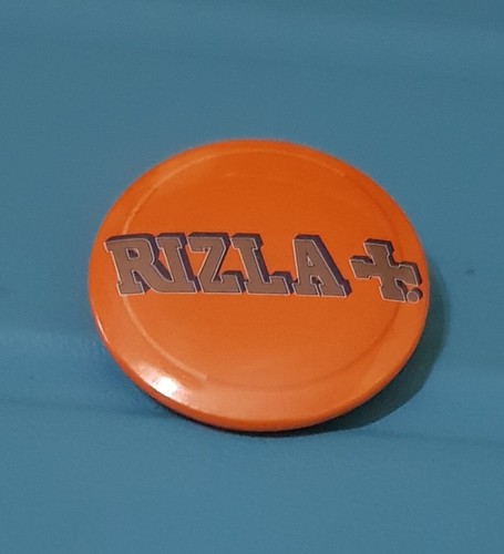 Rizla spilla pin - rizla, arancione/oro