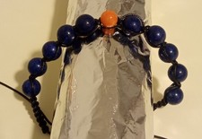 Braccialetto Shamballa Lapislazzulo blu . Nominato: Marte.