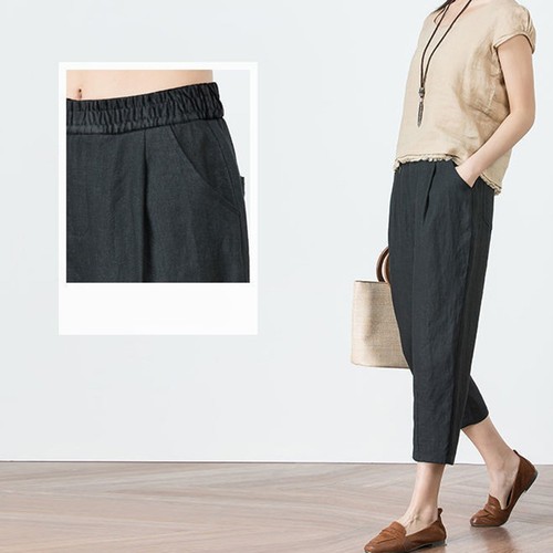Pantaloni harem ritagliati