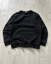 Felpa nera Moncler con logo