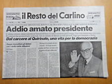 1990-IL RESTO DEL CARLINO-Morte del Presidente Sandro Pertini-26 e 27 febbraio+