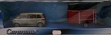 CARARAMA  DIE CAST FURGONE VAN  VOLKSWAGEN + TRAILER PER CAVALLI  ART 481/483