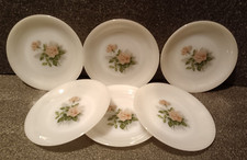 ARCOPAL FRANCESE -  FIORI_ROSE - SET 6 PIATTI  DESSERT