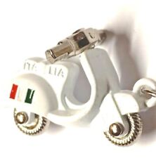 Portachiavi in Acciaio Cromato con Raffigurante Sagoma Compatibile Vespa Moto