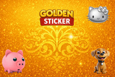 Adesivi / stickers dorati GO