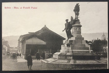 Schio Monumento ai Fratelli Pasini antica cartolina