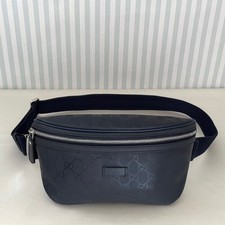 GUCCI GG Imprime 233269 Marsupio Marsupio a tracolla in pelle canvas Navy Italia