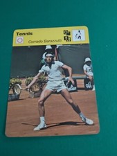 FIGURINA/CARD,TENNIS-CORRADO BARAZZUTTI, ED.RENCONTRE.RIZZOLI 1977,12X16