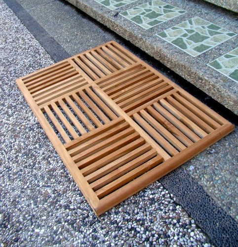 Cesto legno teak - cesto, in