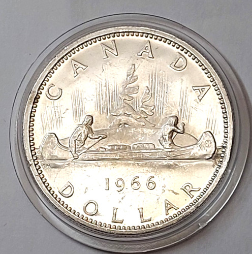 Canada 1966 argento ø36 - canada,