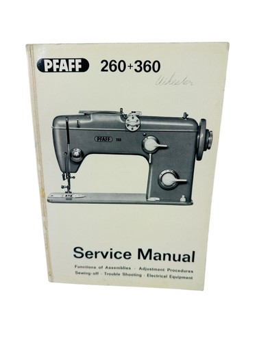 Manuale servizio pfaff - pfaff, 260