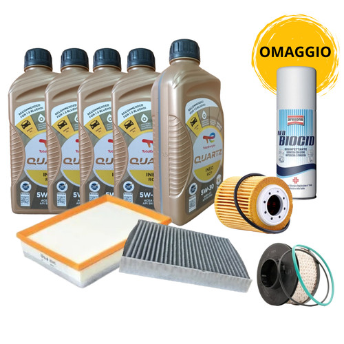 Kit tagliando olio total - lt,