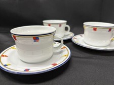 Set 3 tazze da tè e piattini