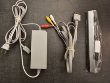 Alimentatore adattatore AC + barra sensore cablata + cavi AV ufficiale OEM Nintendo Wii