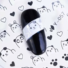 STICKERS CHAT POUR ONGLES