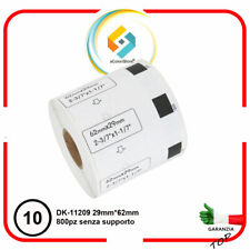 Etichette adesive per Brother DK 11209 QL500 QL500A QL550 QL560VP QL570 10 PZ