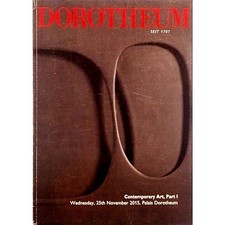 Dorotheum Contemporary Art part I 25 november 2015 Spedizione Gratuita