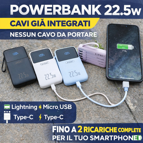 Power bank portatile con - power,