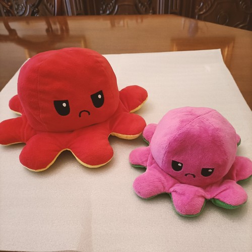 Peluche polpo reversibile - peluche,