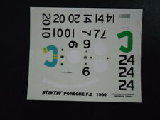 Decal  Porsche 787 F2 1960/ 6 versions - decal starter 1/43° - etat neuf 