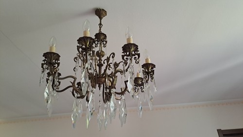 Lampadario cristallo vintage - cristallo,
