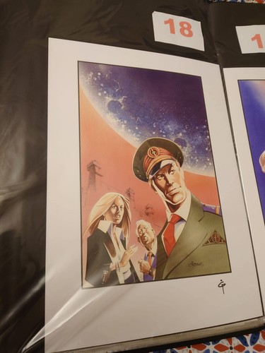 Dan dare signed print - signed,