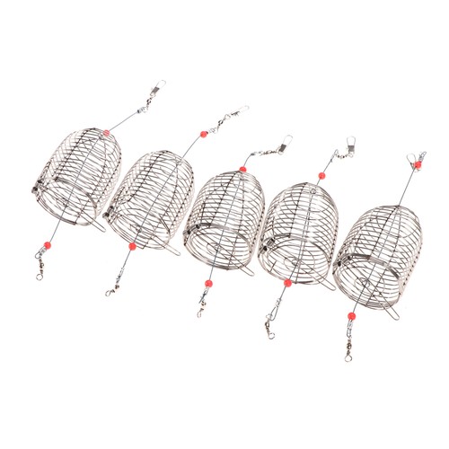 6pz gabbia per esche pesca - esche,