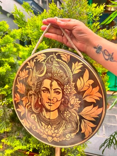 Gong tibetano pollici shiva - 13,