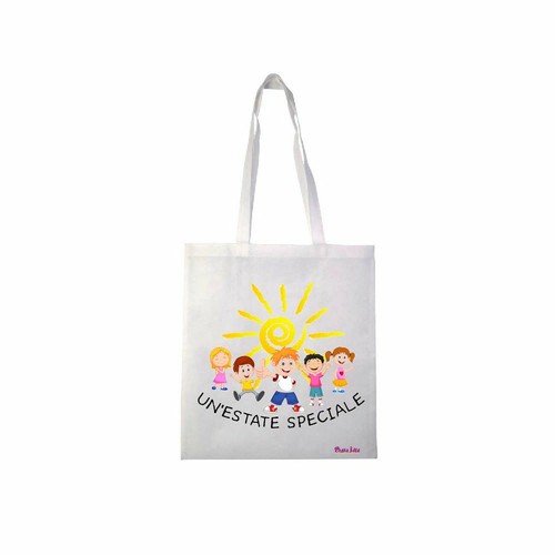 Borsa poliestere 36x40 scritta - 36x40,