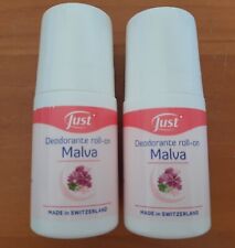 N.2 Deodorante Deo Roll-on Malva Just 50 ml - OFFERTA - per pelle sensibile