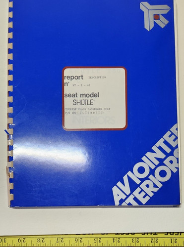 Vtg avio interiors aircraft - interiors,
