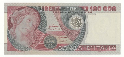 100000 lire botticelli - 100000,