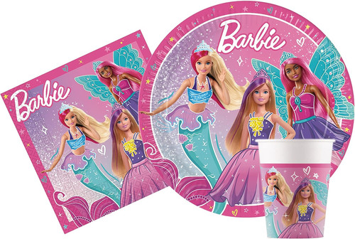Kit party tavola barbie - kit,