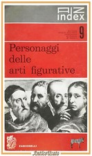 PERSONAGGI DELLE ARTI FIGURATIVI 1960 Zanichelli Libro dizionario pittori sculto