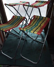 MODERNARIATO - SET DI TAVOLO E SEDIE DA PICNIC VINTAGE ANNI 60 IN METALLO 