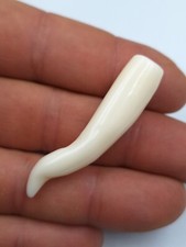 ANTICO CORNO DI CORALLO ROSA CREMA DEL GIAPPONE PORTAFORTUNA CORALLO NATURALE 