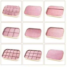 Velvet Jewelry Tray Necklace Ring Pendant Bracelet Storage Display Holder