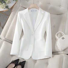 Blazer Donna Elegante Bianco