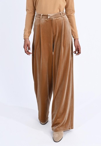 Pantalone wide leg velluto - leg,