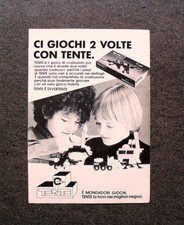 K760- Advertising Pubblicità -1981- TENTE , CI GIOCHIDUE VOLTE