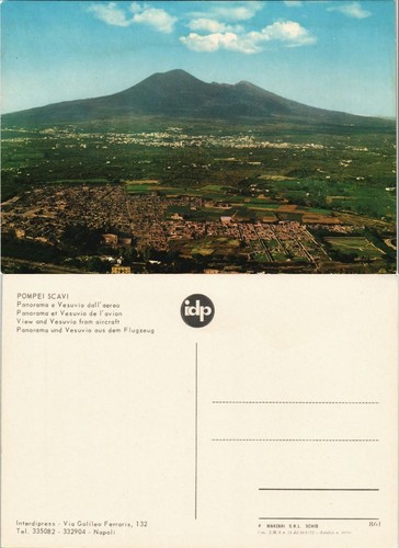Cartolina pompei scavi - cartolina,