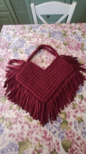 Borsa donna uncinetto - fatta, a